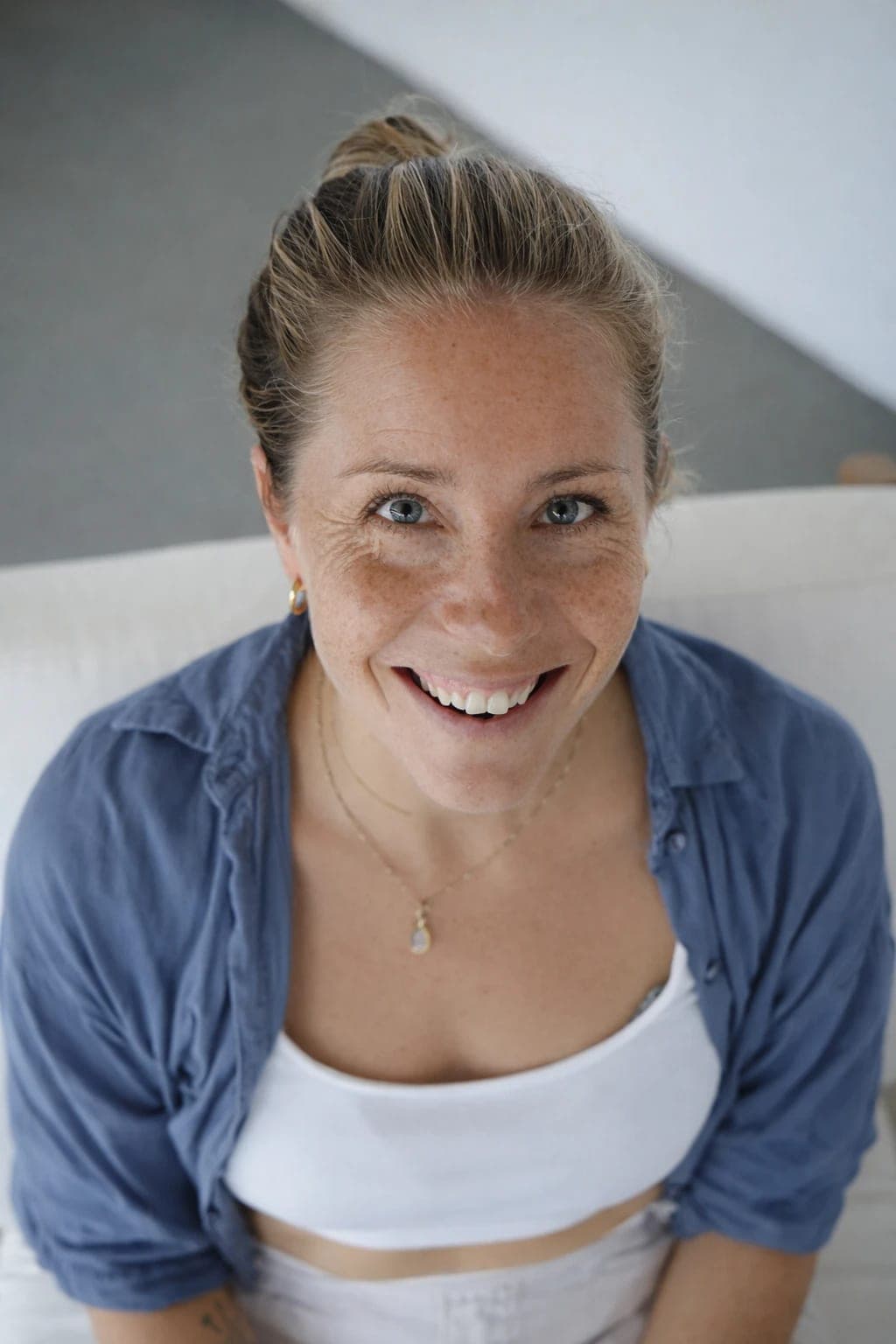 Bettina smiling